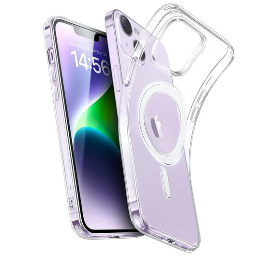 Flexible Transparent MagSafe Back Cover for iPhone 15 | Soft TPU Crystal Clear Case