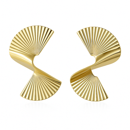 Stylish Designer Gold Plated Earrings | Contemporary Statement Jewellery