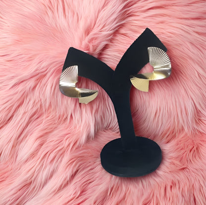 Stylish Designer Gold Plated Earrings | Contemporary Statement Jewellery