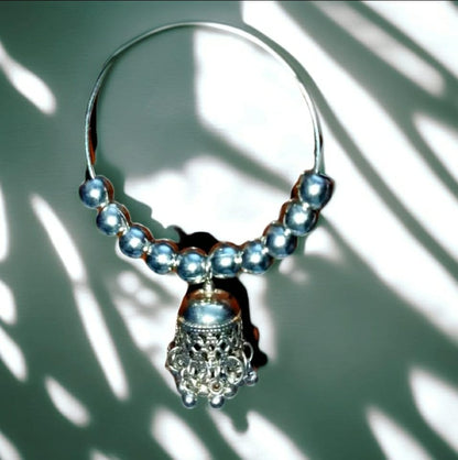 Oxidized Silver-Plated Jhumka Earrings Set for Women & Girls | Traditional Ethnic Jewellery
