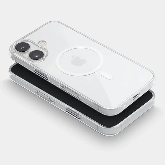 Clear MagSafe Back Cover for iPhone 16 | Transparent Magnetic Case | Anti-Yellowing Hard Protection